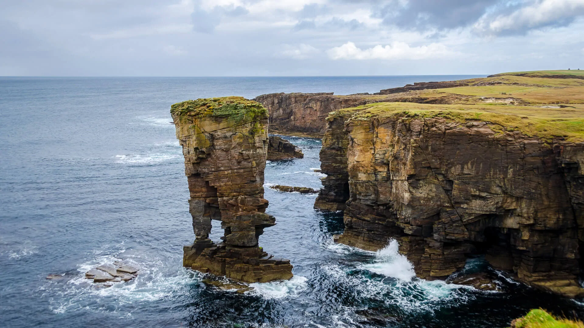 Cliffs Of Yesnaby Eindrucksvolle Kuste Der Orkneys