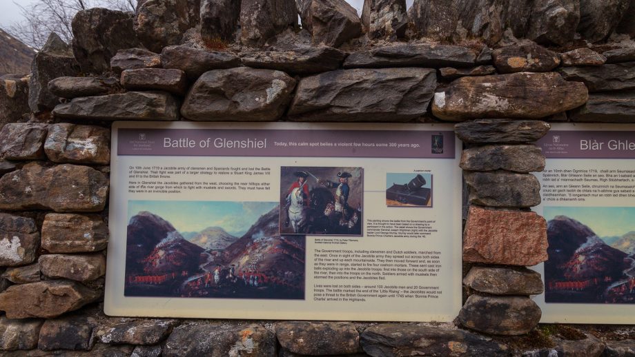 Battle Glenshiel Infotafel